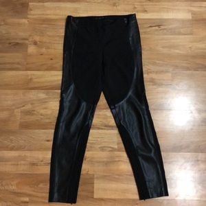 Faux leather slacks